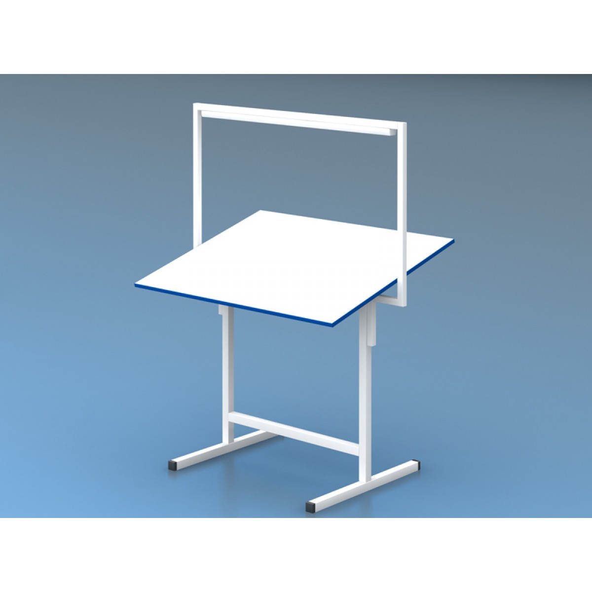 K16 Üstten Işıklı Eğimli Kalite Kontrol Masası