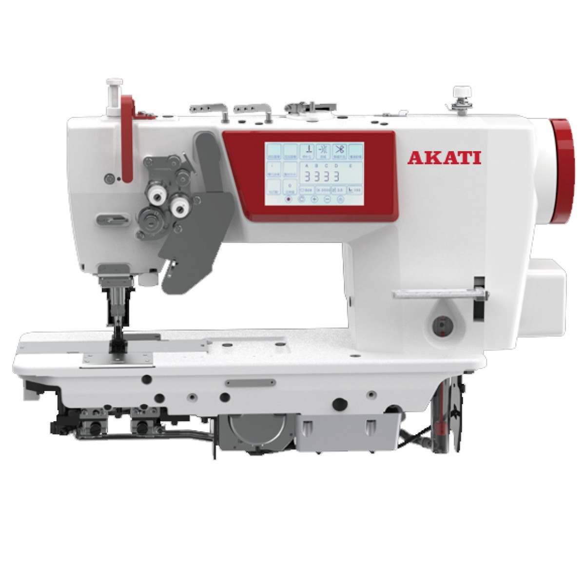 AK-275C Elektronik Çift İğne Makinesi-2 Step Motorlu